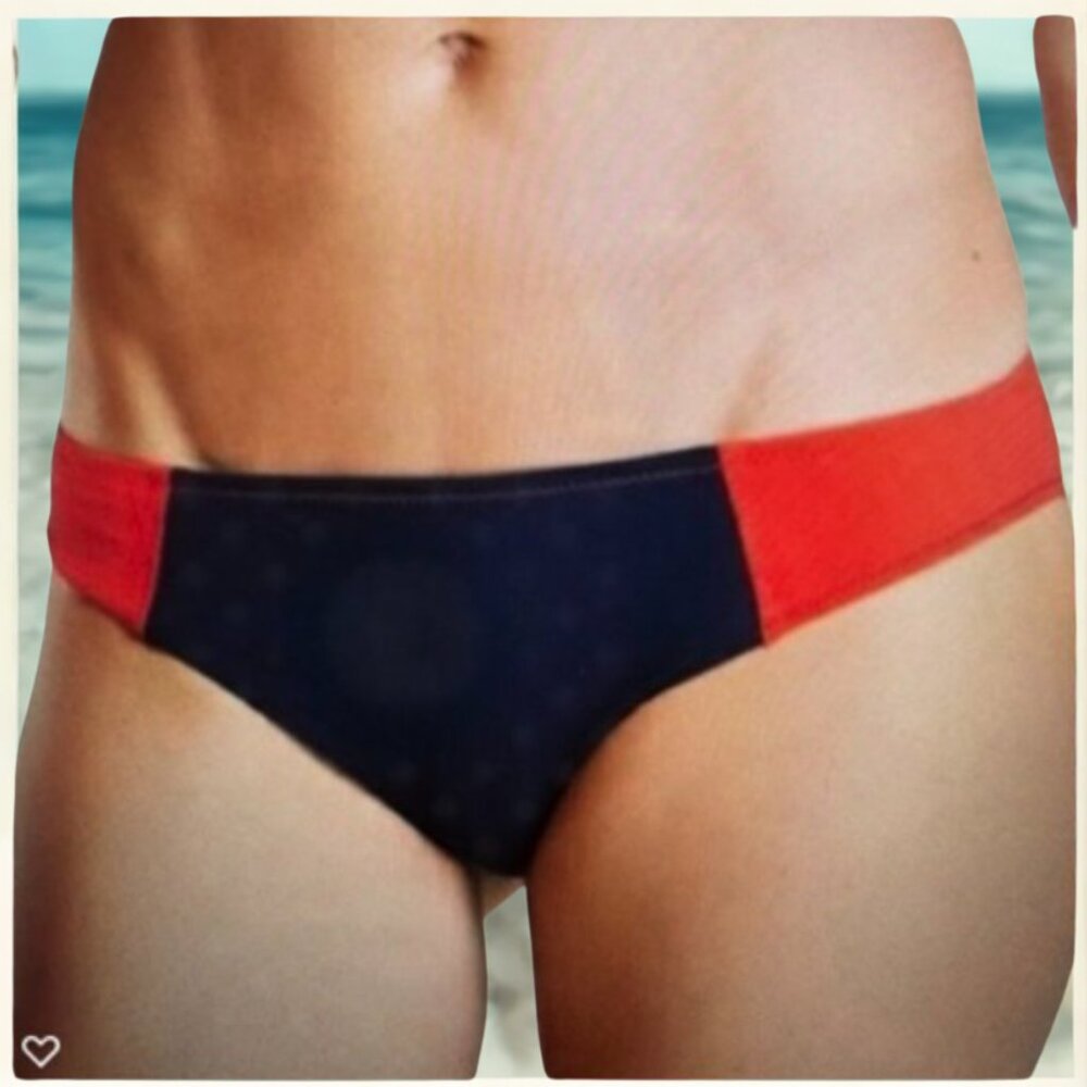 NWT Athleta Color Block Mid Rise Swim Bottom
